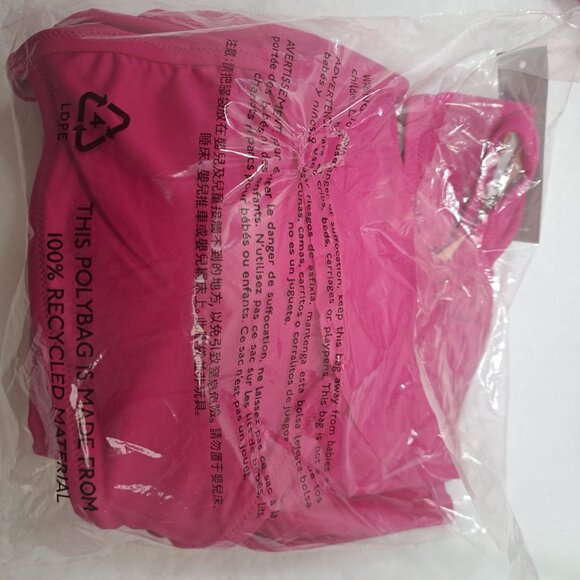 J.Crew Ruched‎ Ruffle One Piece Swimsuit Radiant Fuchsia Sz 14 Vacation Resort - Picture 10 of 13